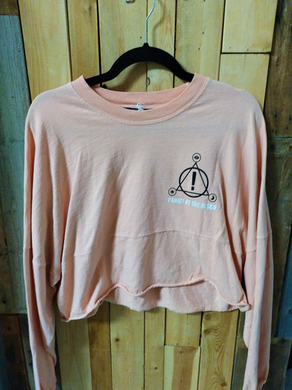 Panic At The Disco Long Sleeve Crop T Shirt Size Medium