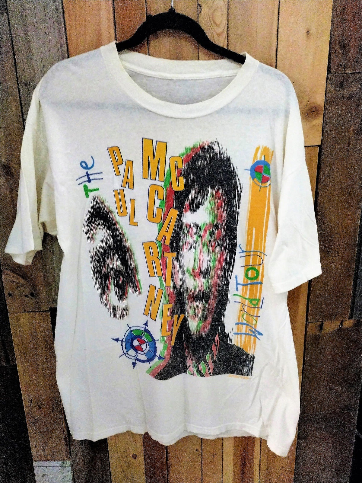 Paul McCartney Original 1989/90 World Tour T Shirt Size XL 693258DQ