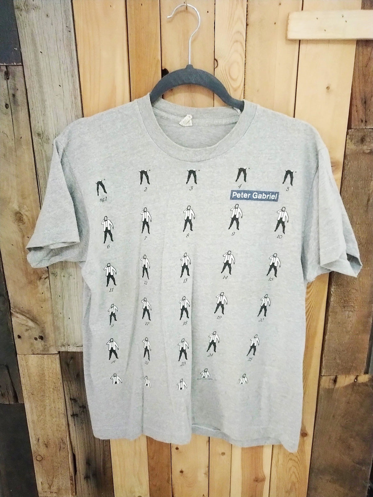 Peter Gabriel 1987 Original Tour T Shirt Women's Size XL 959892DQ