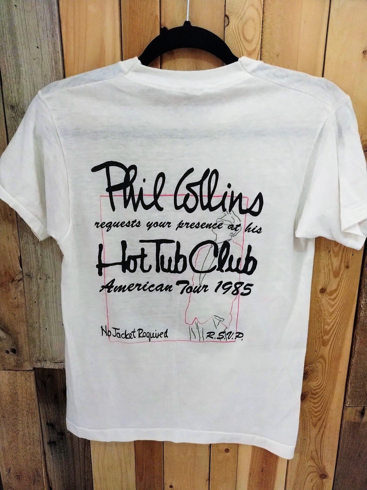 Phil Collins "No Jacket Required" 1985 Original Tour T Shirt Size Small 624713DQ
