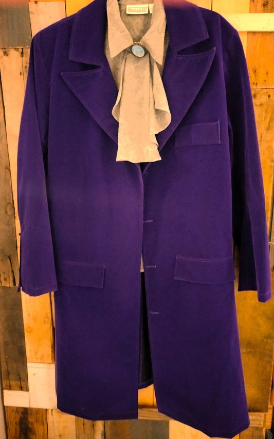 Charades Costume Coat Purple Size Men's Medium