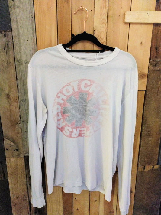 Red Hot Chili Peppers Faded Long Sleeve Shirt Size Small
