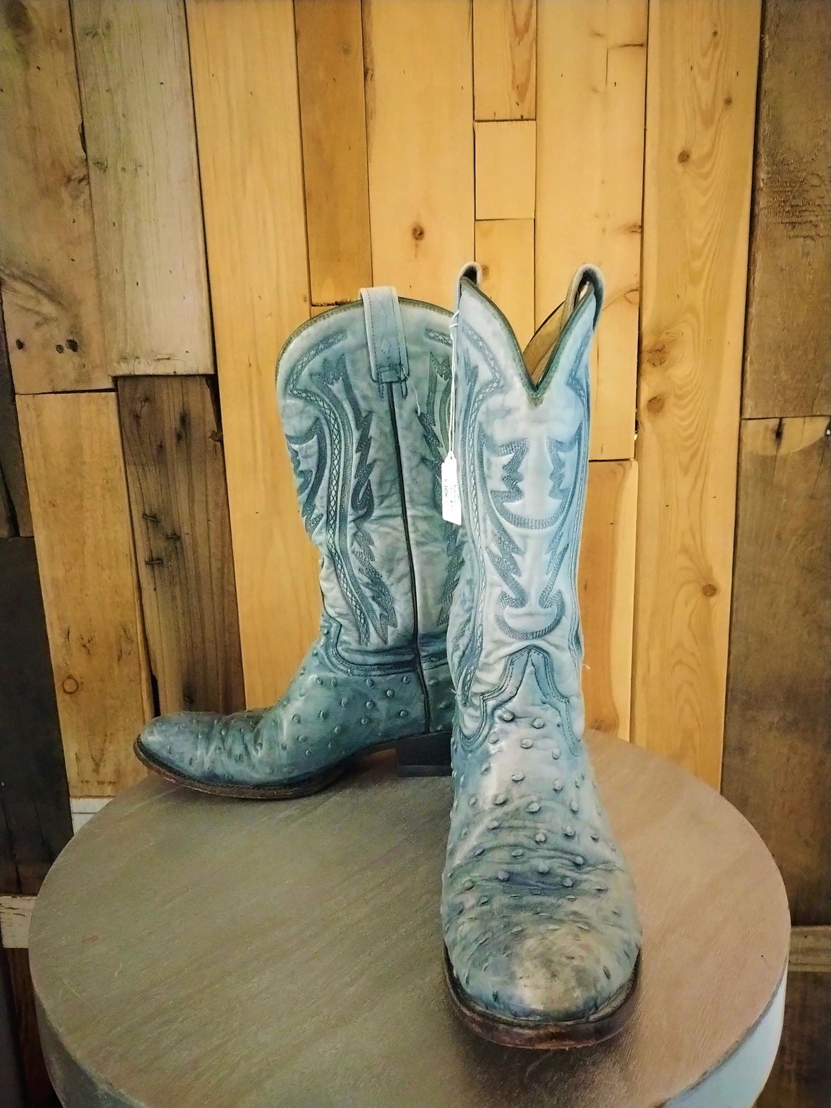 Rancho Boots Men's Western Boots Size 10 Faded Blue