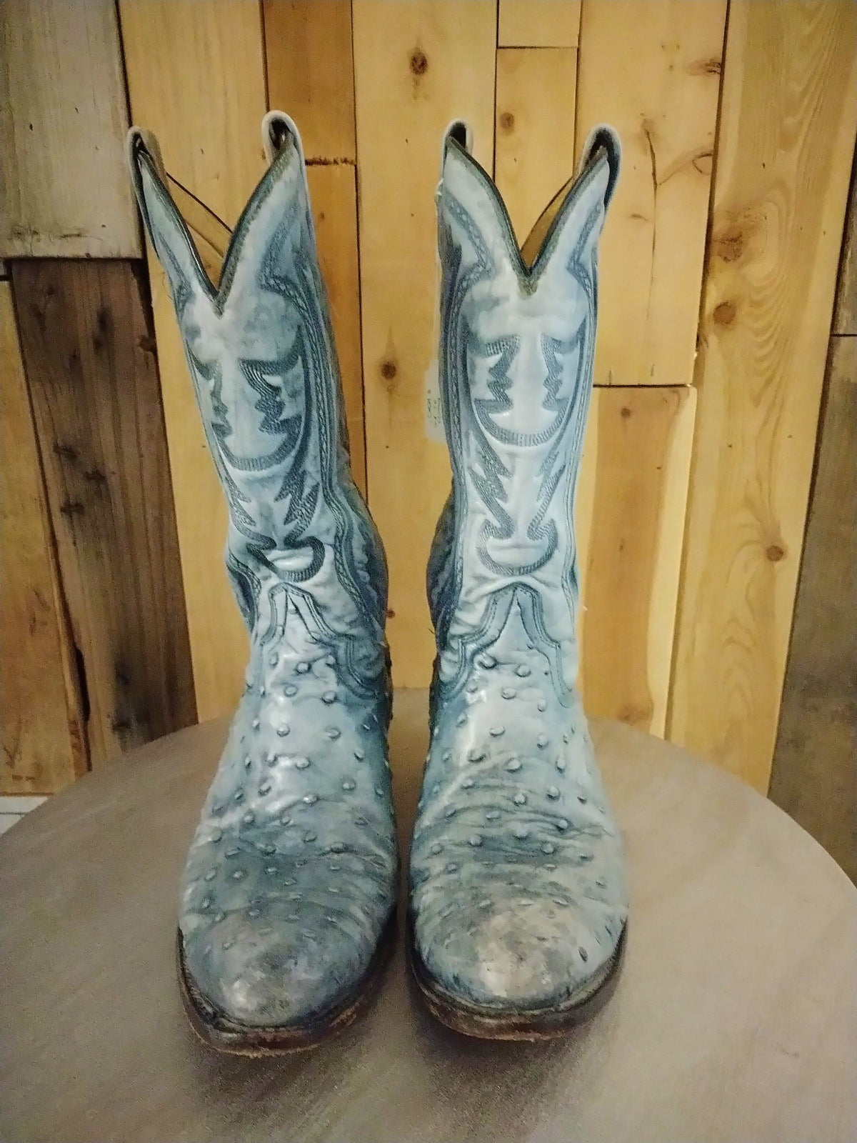 Rancho Boots Men's Western Boots Size 10 Faded Blue