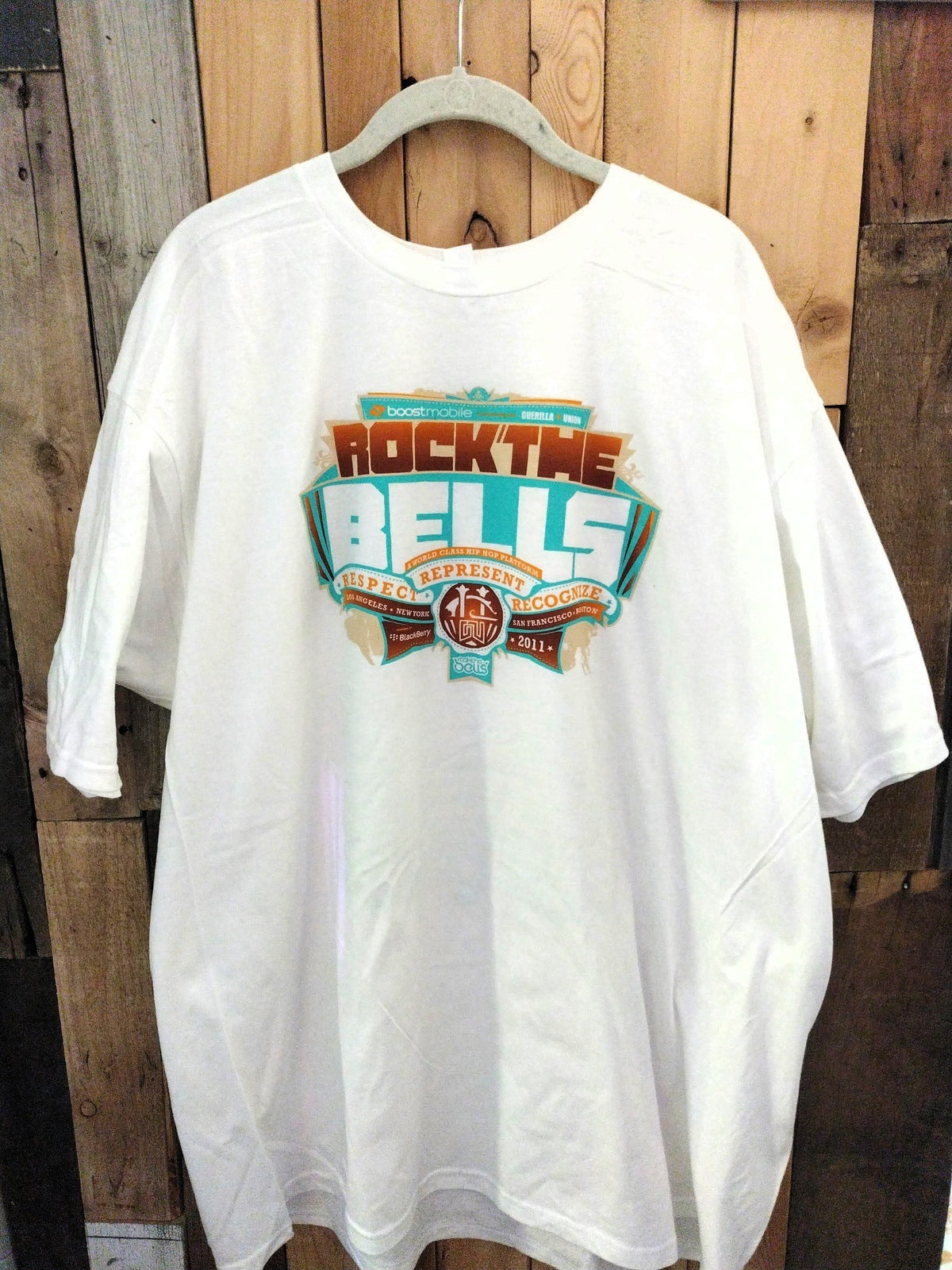 2011 Rock The Bells Official Show T Shirt Size 3XL NEW! Unworn!