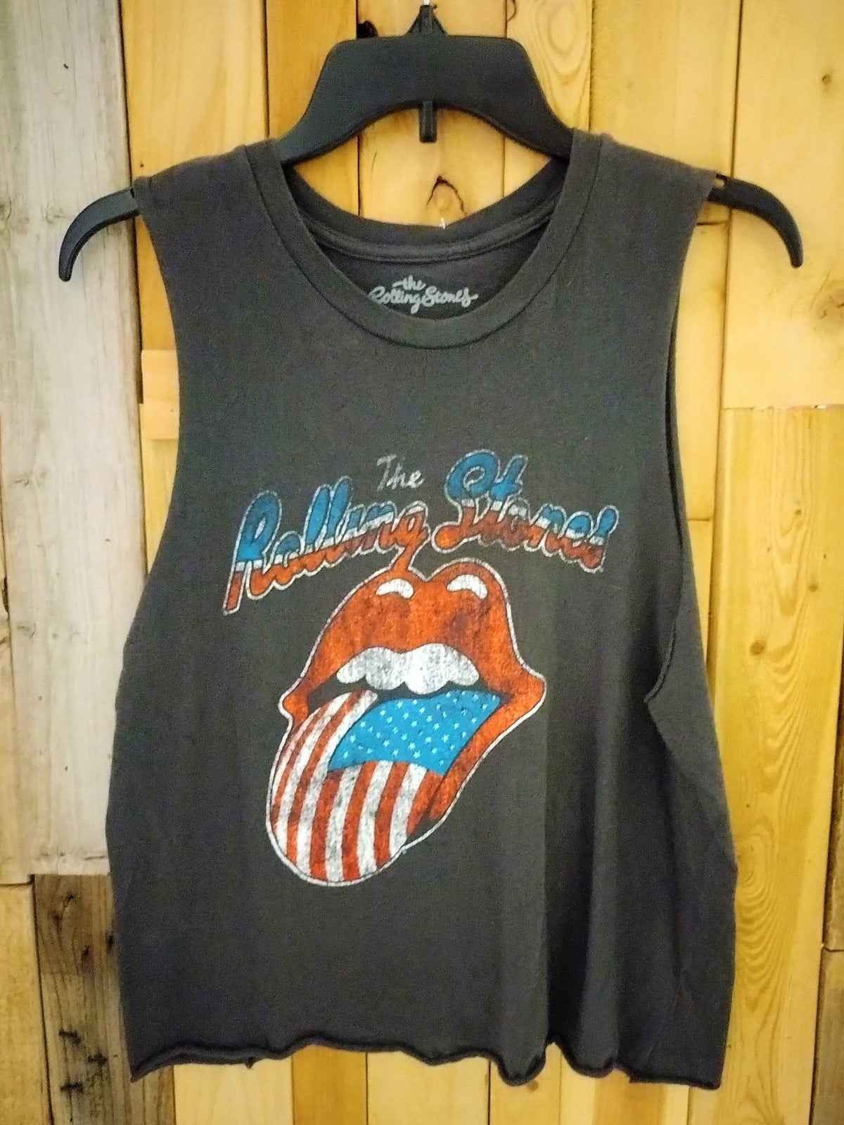 The Rolling Stones T Shirt Size Large Sleeves Cut Off As Is 369471WH
