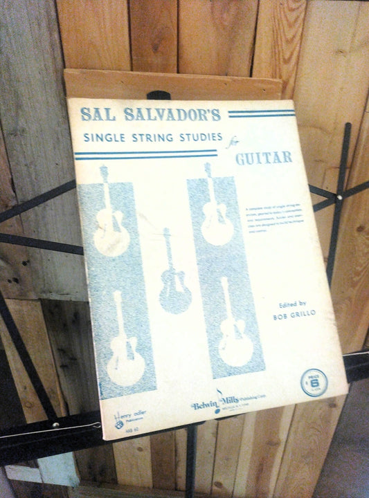 Sal Salvador's Single String Studies for Guitar - Used
