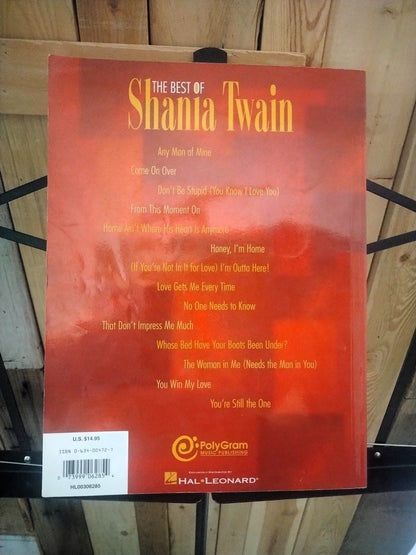 The Best of Shania Twain Music Book Piano Vocal Guitar - Used