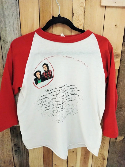 Simon And Garfunkel Original Show T Shirt "Think Too Much" 1983 Size Large 969142DQ