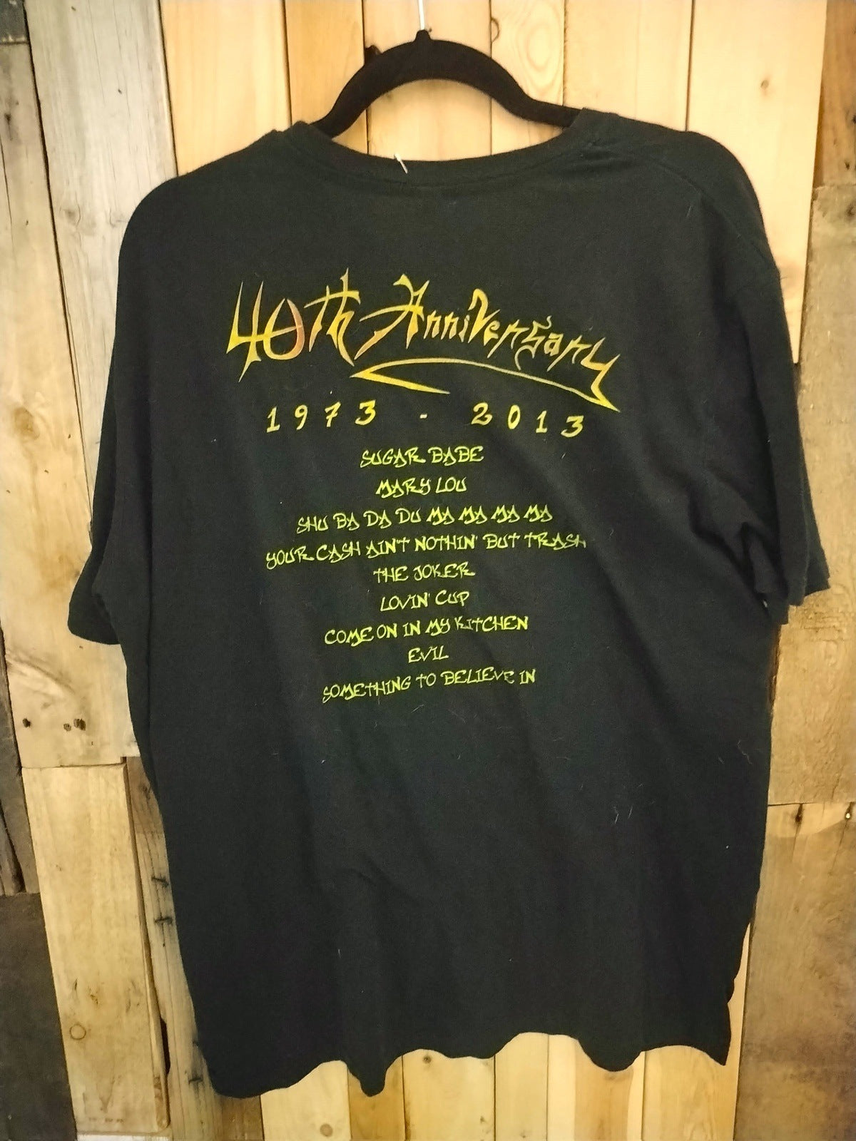 Steve Miller Band 40th Anniversary Tour T Shirt Size XXL