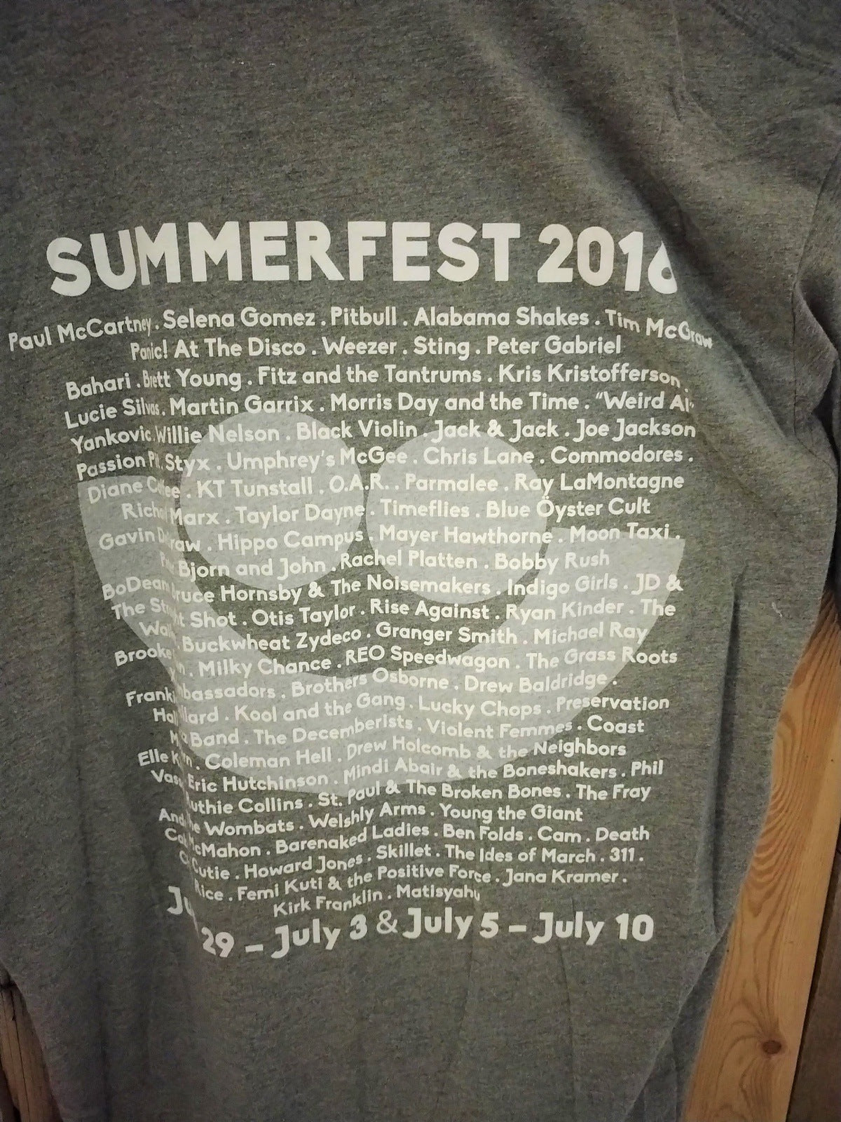 Summerfest 2016 Milwaukee T Shirt Size 2XL 143562DQ