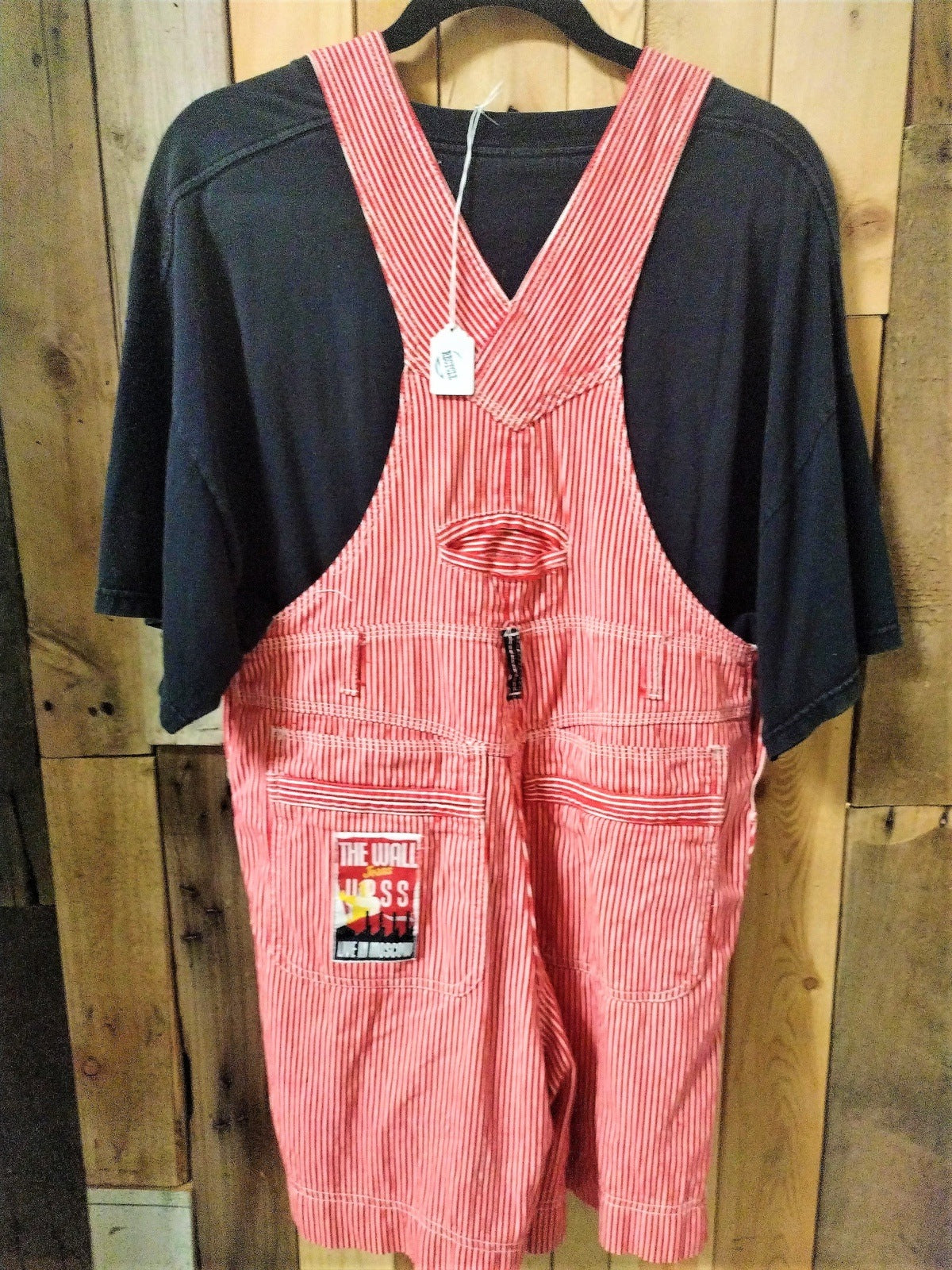 RARE! "The Wall" Jeans Women's Overall Shorts Size Large
