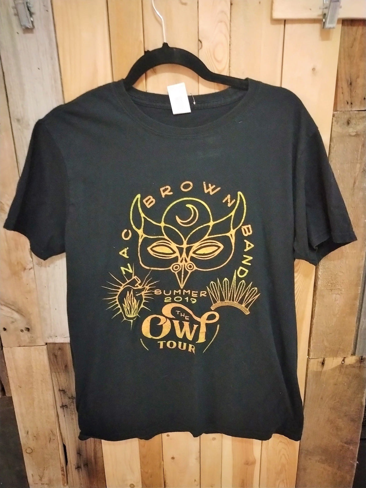 Zac Brown 2019 "The Owl Tour" T Shirt Size Medium 617423WH