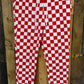 Elwood Red and White Checkered Pants Size XL