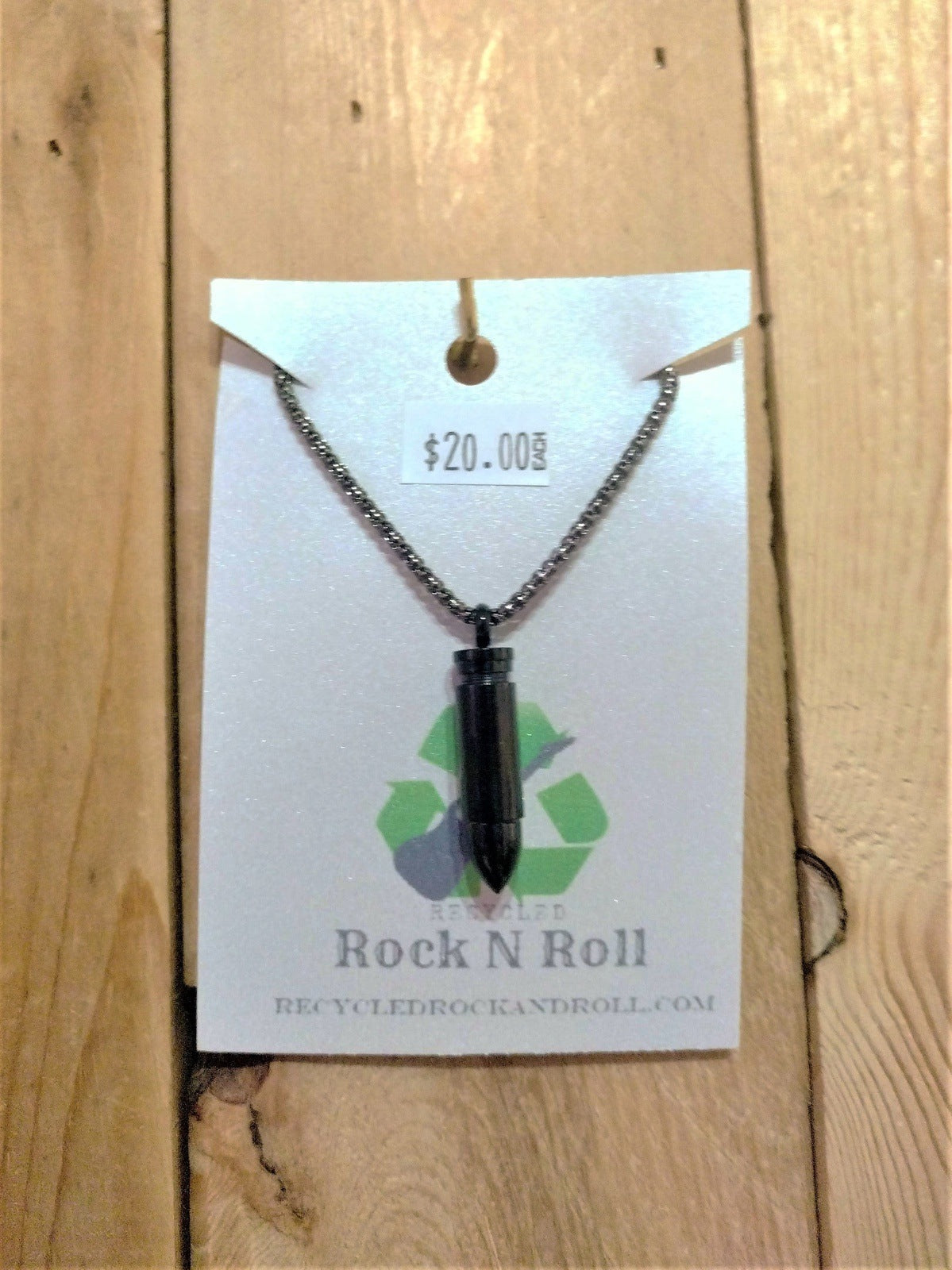 Black Bullet Necklace