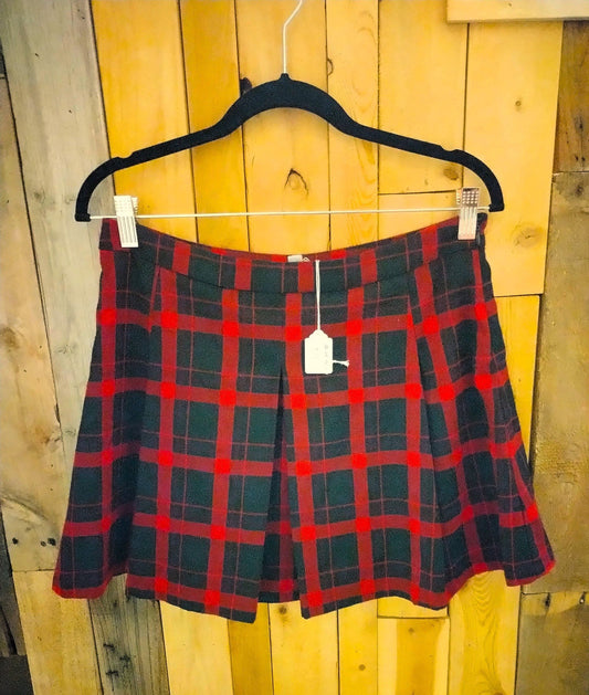 Ecote Plaid Skirt Size 10
