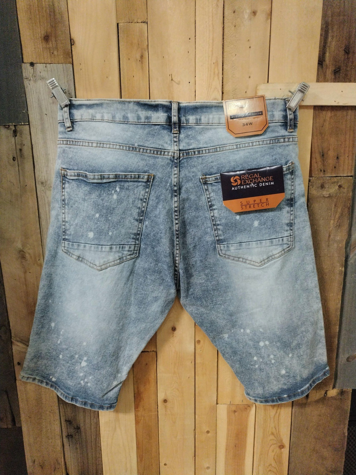 Regal Exchange Denim Shorts Men's Size 34 Super Stretch New With Tags