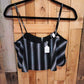Blue Blush Crop Camisole Top Size Small