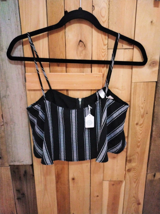 Blue Blush Crop Camisole Top Size Small