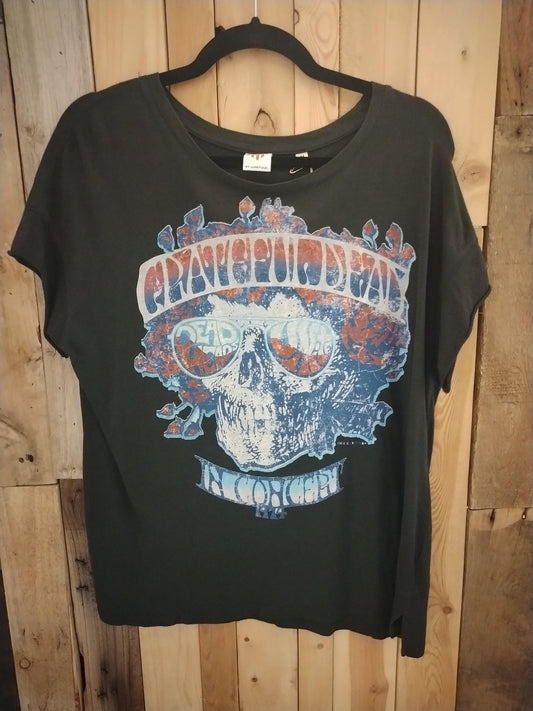 Grateful Dead "In Concert 1974" T Shirt by Junk Food Women's Size Medium 75985WH