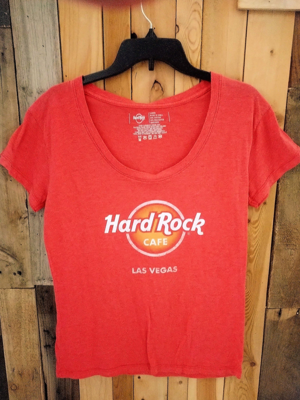 Hard Rock Las Vegas Women's T Shirt Size Large 436958WH