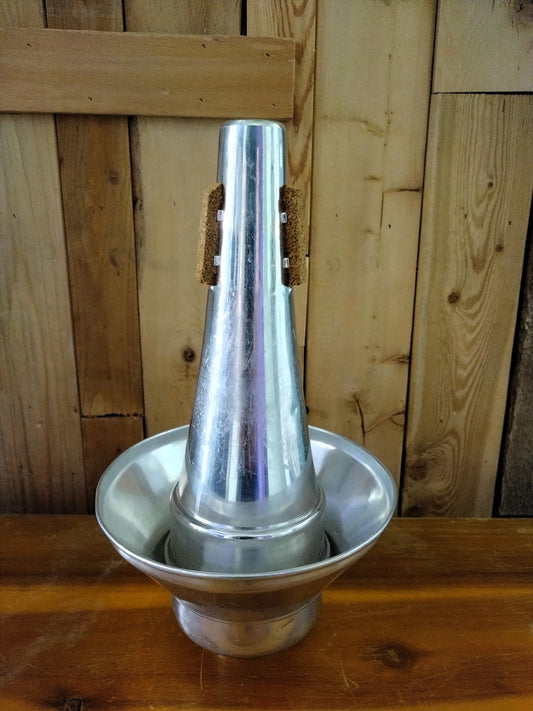 Harmon Aluminum Trombone Mute With Removable Cup