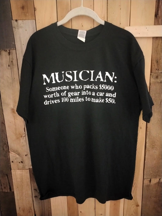 Musician: Men's T Shirt Size Large