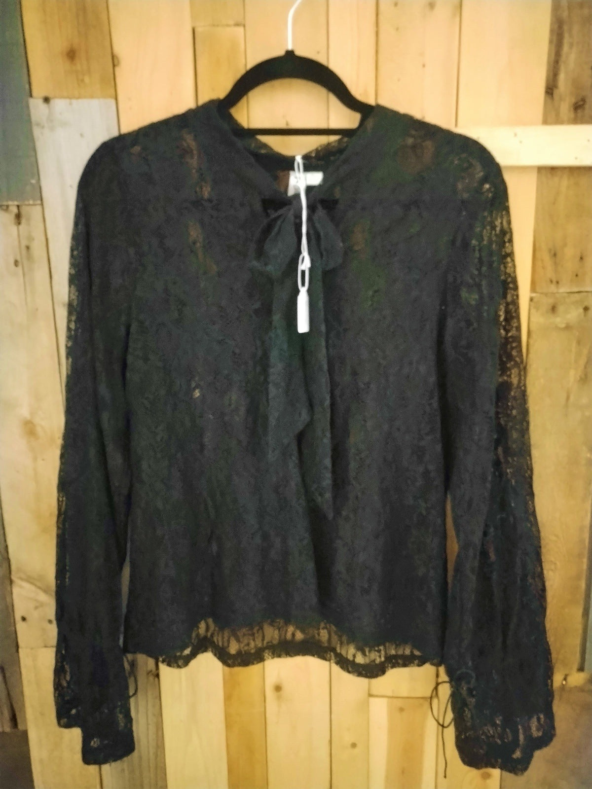Others Follow Black Lace Top Size Large