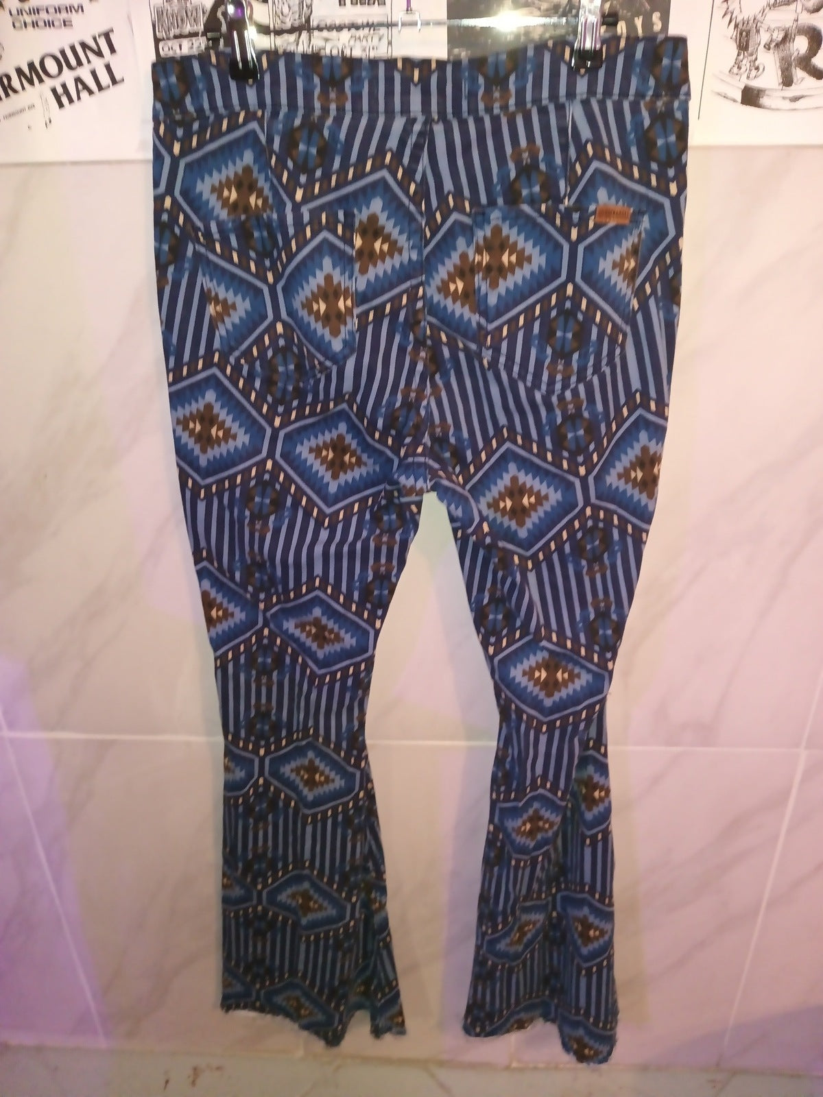 Rock & Roll Denim 21/34 Aztec Flare Jeans