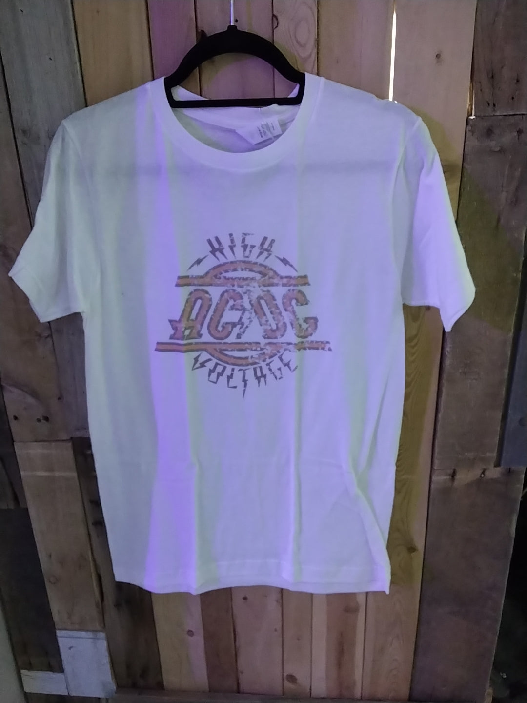 ACDC White T-shirt Size Small