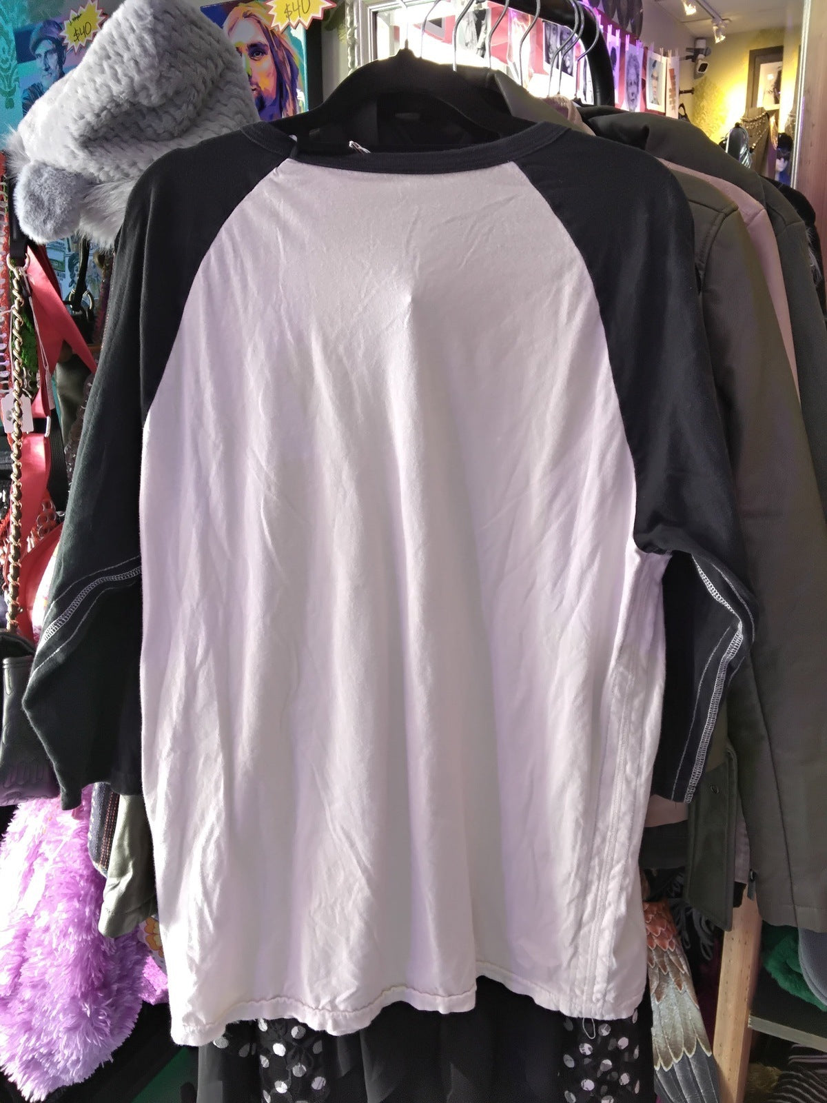 Rush "Time Machine" World Tour 2010-2011 Trunk Ltd. Band Baseball 3/4 Sleeve Shirt White L