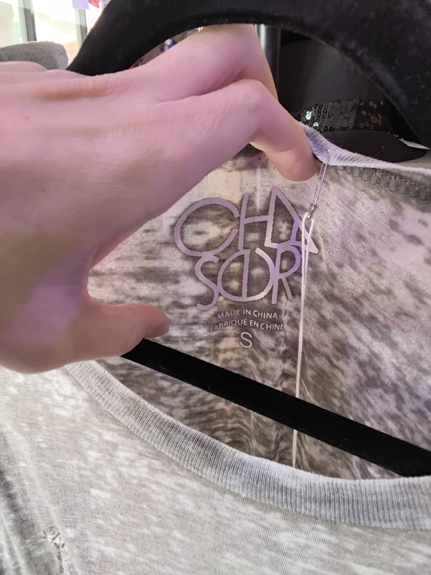 The Clash Faded Round Neck Band Tee Gray S