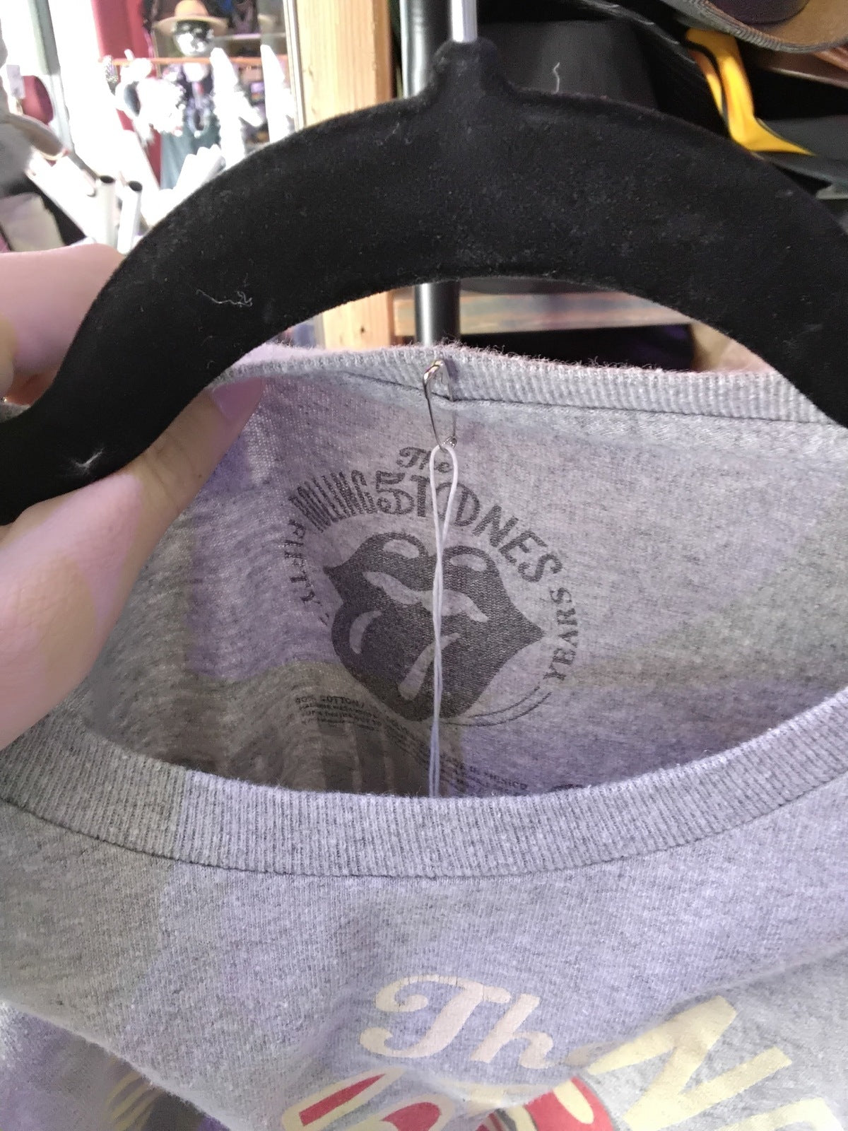 The Rolling Stones 2013 50th Anniversary Tour Band T-Shirt Gray L