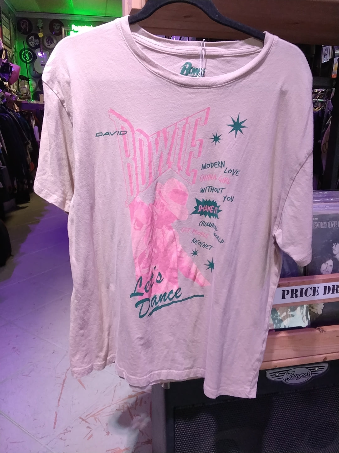 Bowie tan tshirt