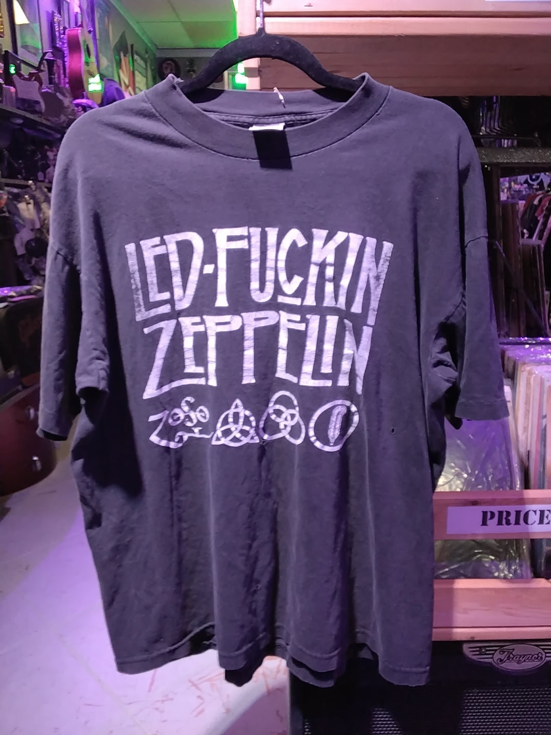 Led Zeppelin vintage tshirt has small holes