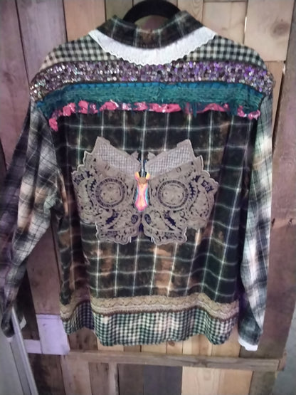 Boutique Edgar & Ash xl upcycled shirt