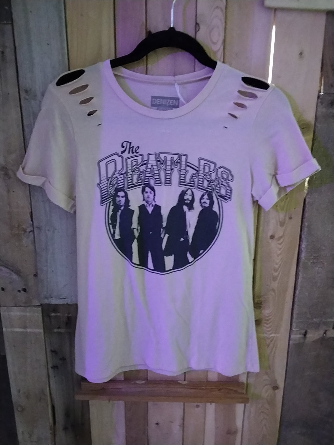 The Beatles Denizen Cut Up T-shirt Size XS