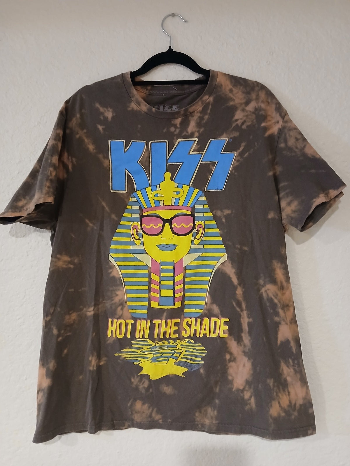 Kiss Hot In The Shade Tie Dye T Shirt Women's Large