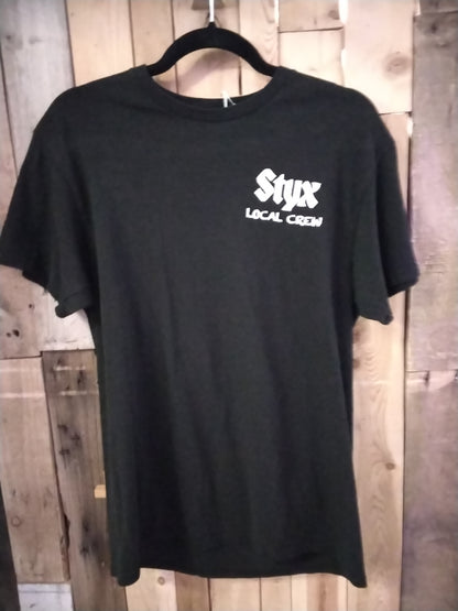 STYX 2024 tour local crew medium Black tee