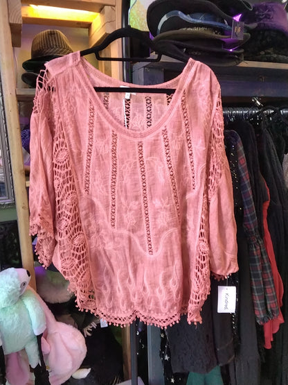 Kindred 2x orange/salmon top
