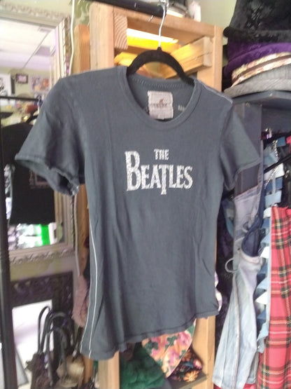 The Beatles "Here Come The Beatles" San Francisco Tour 1966 Trunk Ltd Limited Re-Issue Rhinestone Band T-Shirt Black 1 XS