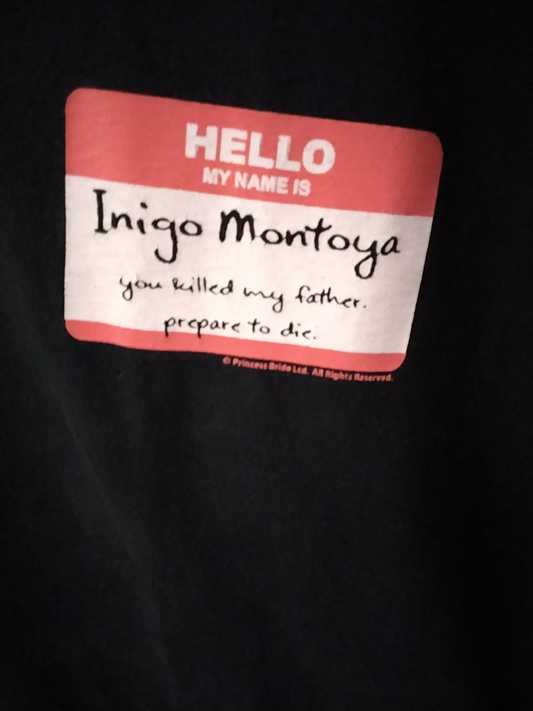 Inigo Montoya Nametag T-shirt