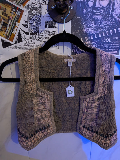 Ecote small Boho Rennaisance Faire vest