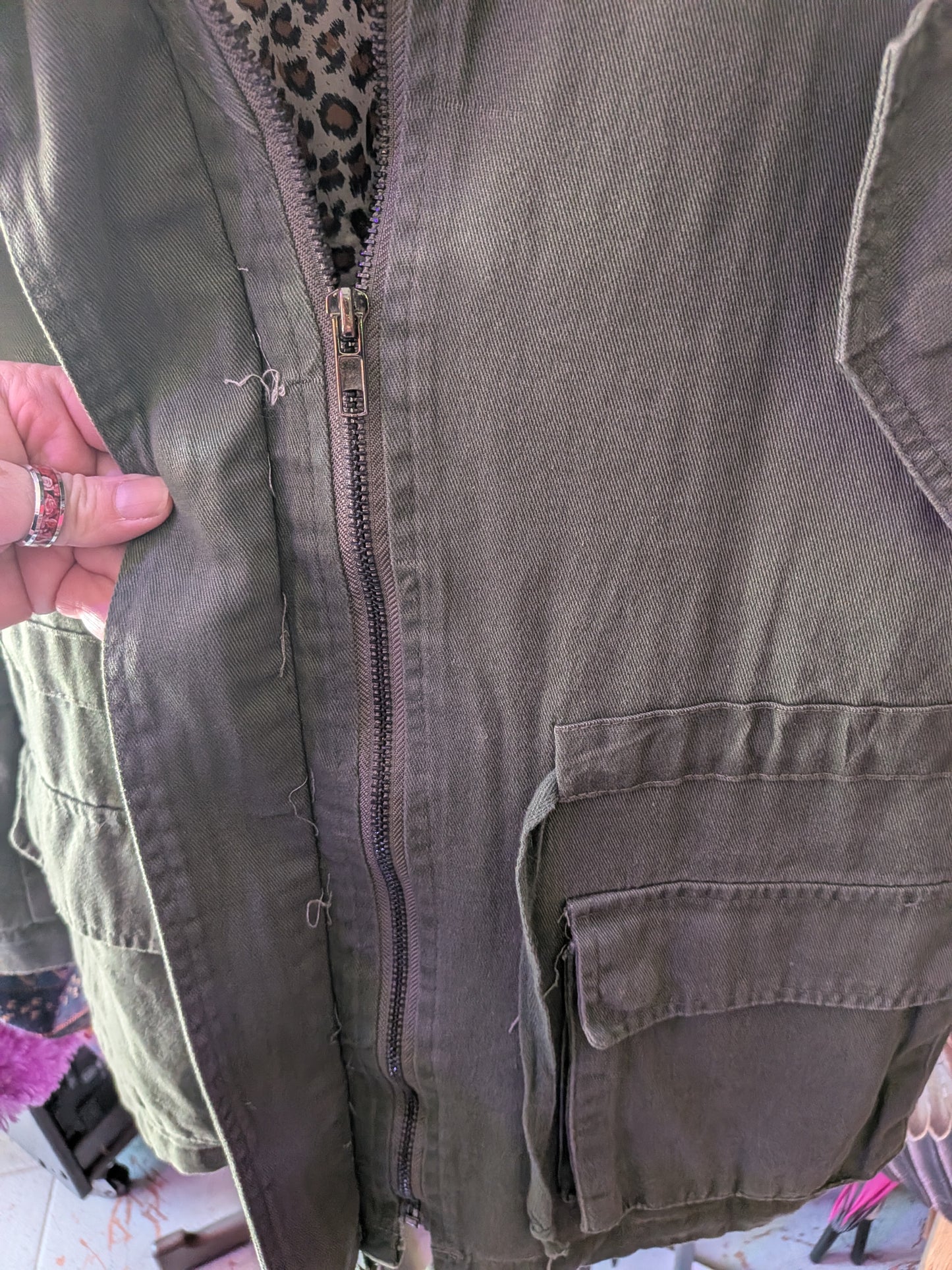 Pol Anthropologie Small Green Jacket