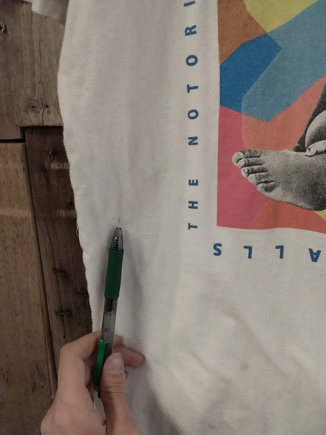 Biggie white tee medium