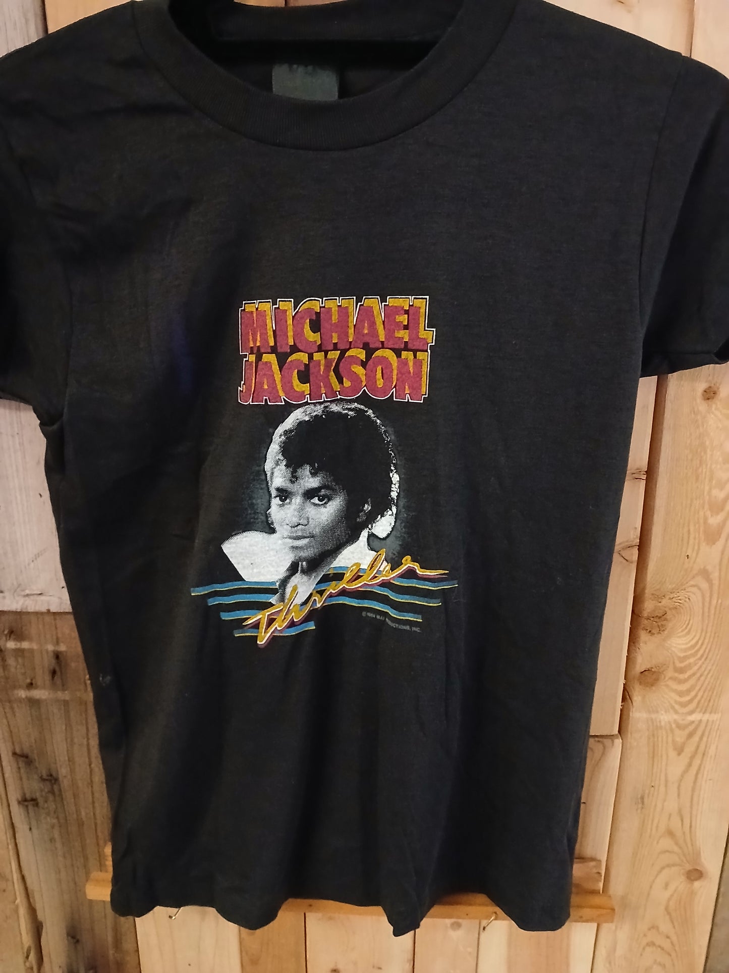 Vintage Michael Jackson Thriller Tour Shirt Child Size 14-16