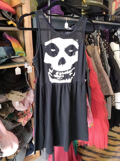 Black Misfits Dress, Mesh Back Size L