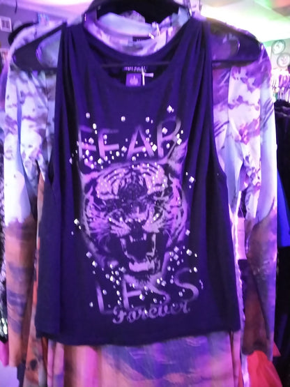 Wetseal small black tiger tank