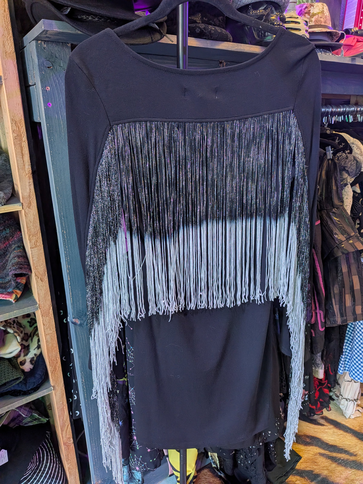 Idyllwind Small Black Fringe Dress Vampire Cowboy