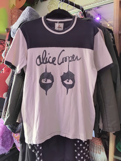 *RARE* Alice Cooper Trunk Ltd. Ringer Tee White M